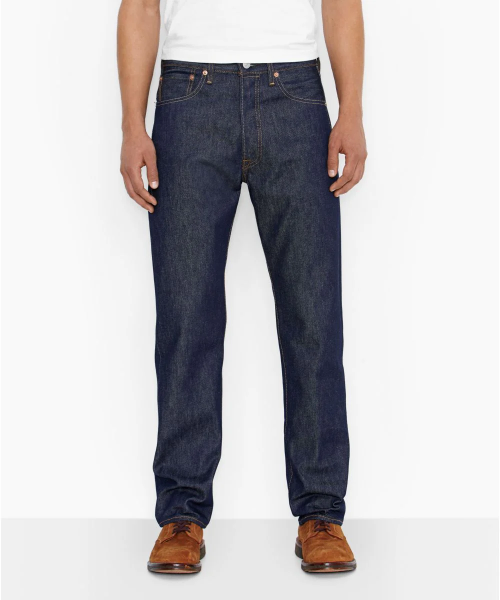Levi's Men's 501 Original Shrink-To-Fit Jeans - Rigid Blue Denim