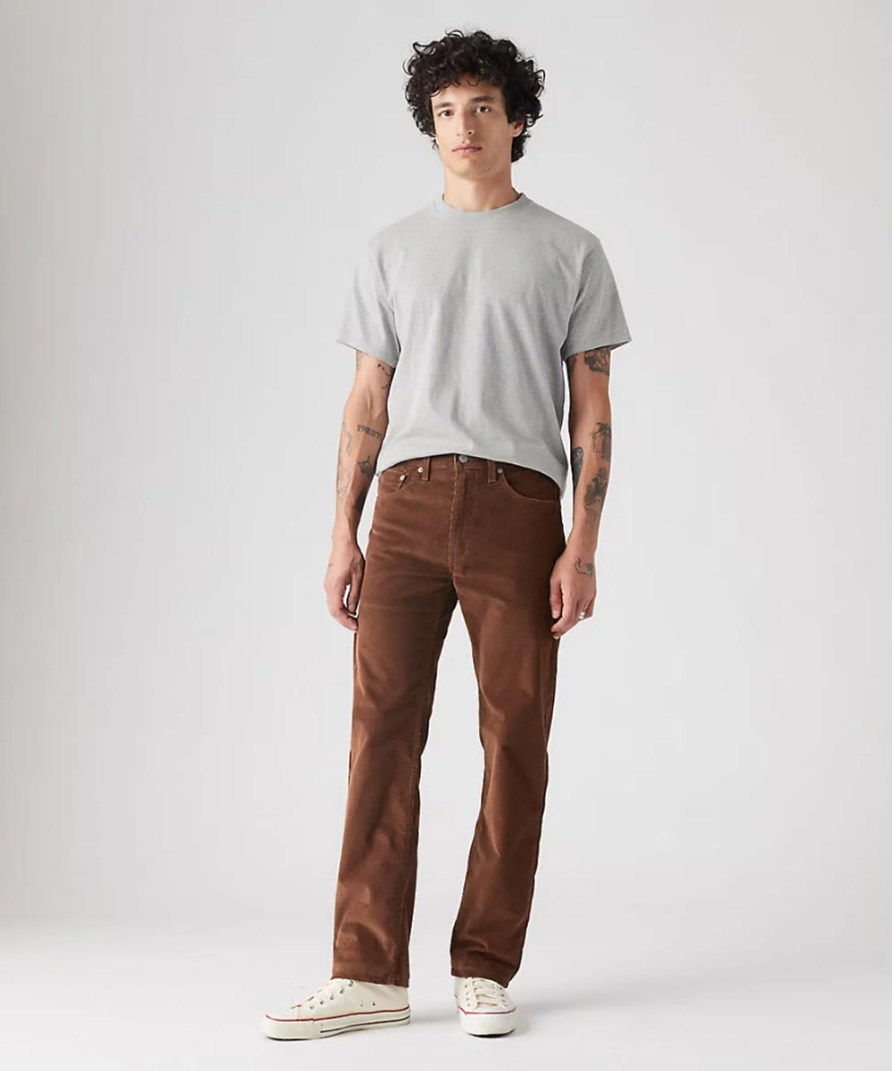 Levi's Men's 505 Regular Fit Corduroy Jeans - Teak - Image 4