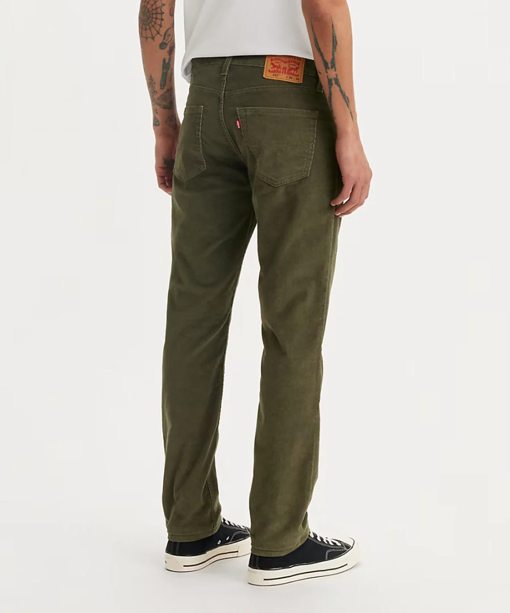 Levi's Men's 511 Slim Fit Jeans - Olive Night Corduroy - Image 3