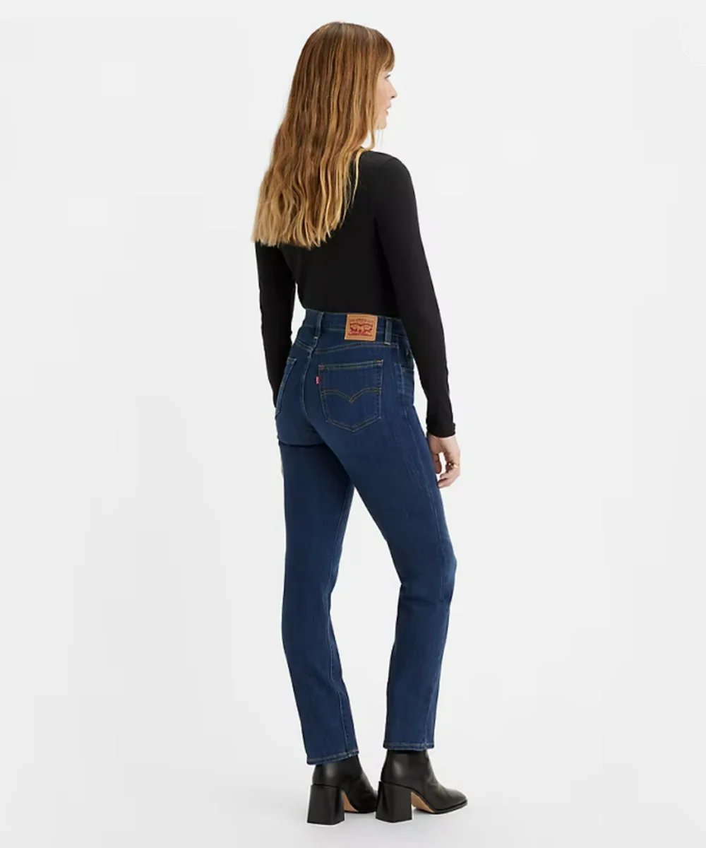 Levi's Women's 724 High Rise Slim Straight Jeans - Chelsea Carbon - Image 3