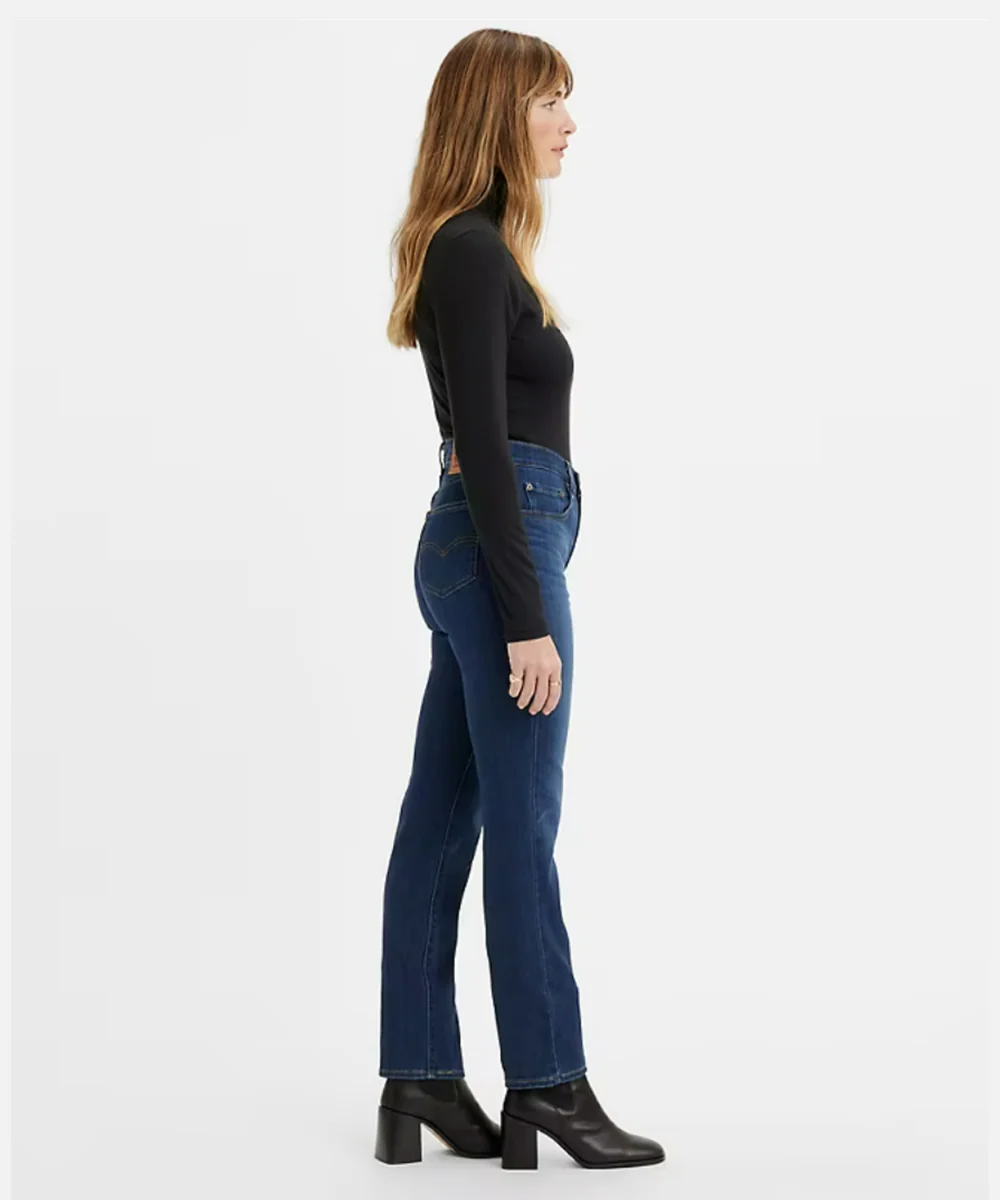 Levi's Women's 724 High Rise Slim Straight Jeans - Chelsea Carbon - Image 4