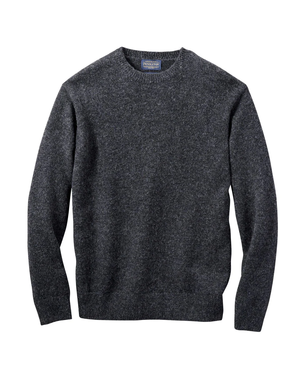 Pendleton Men’s Shetland Sweater - Black Heather