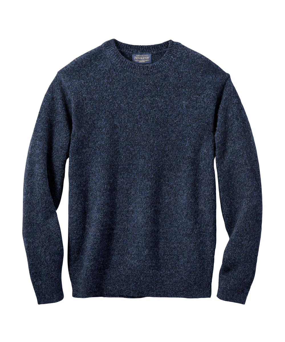 Pendleton Men’s Shetland Sweater - Indigo Heather