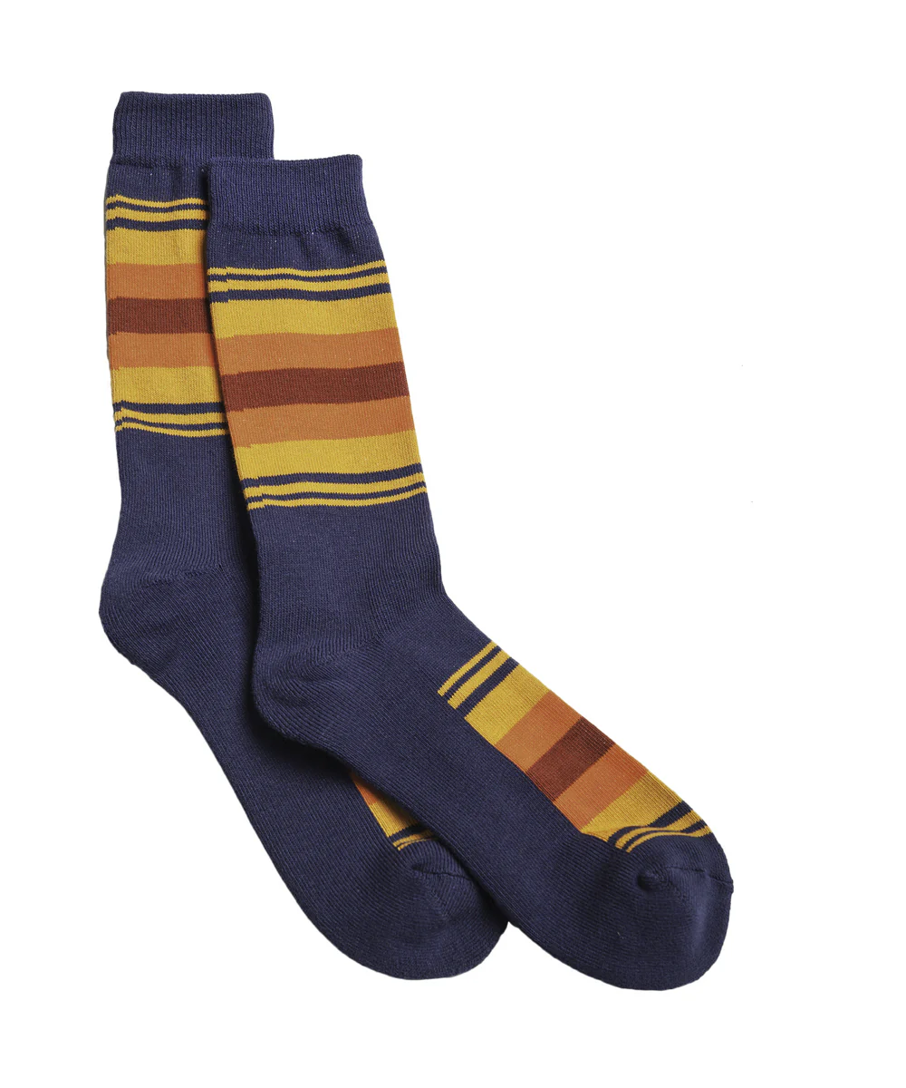 Pendleton National Park Striped Crew Socks - Grand Canyon