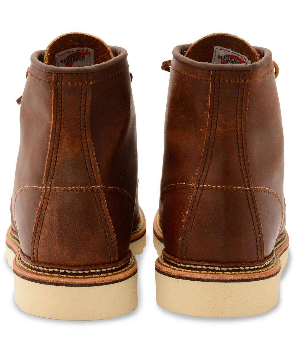 Red Wing Heritage 6-inch Classic Moc Toe Boots (1907) - Copper Rough & Tough - Image 4