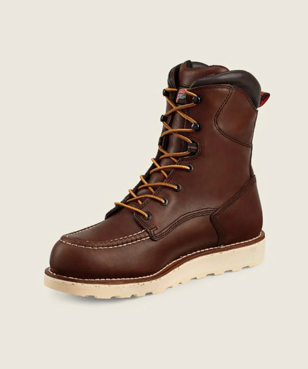 Red Wing Shoes 8-Inch Moc Toe Waterproof Work Boots (411) - Red Oak - Image 2