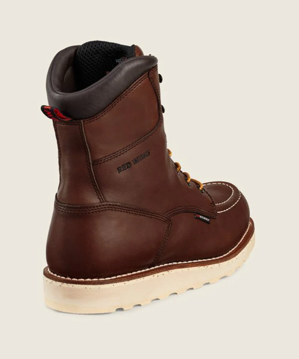 Red Wing Shoes 8-Inch Moc Toe Waterproof Work Boots (411) - Red Oak - Image 3