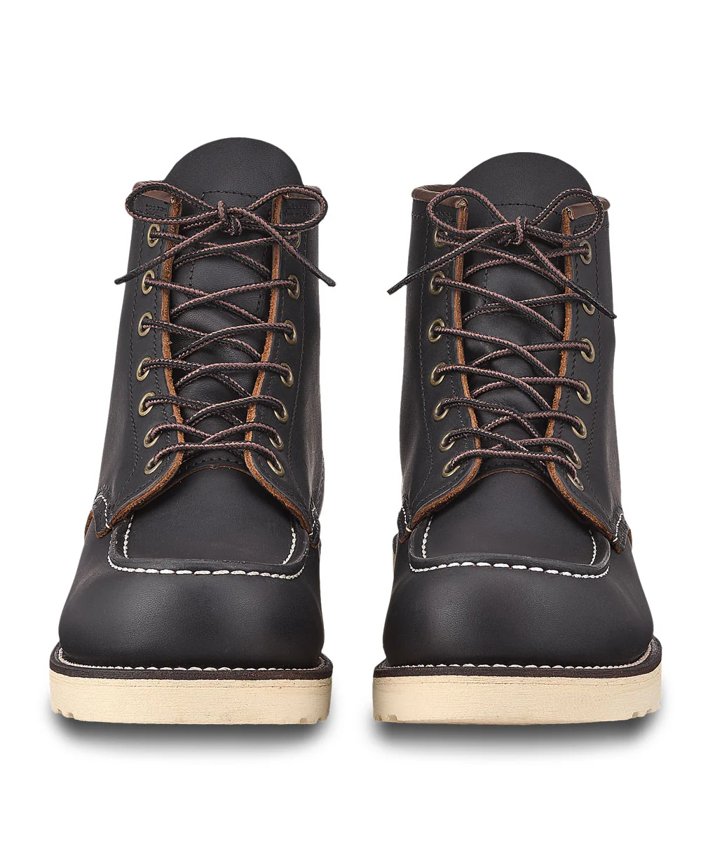 Red Wing Heritage 6-inch Classic Moc Toe Boots (8849) - Black Prairie - Image 3