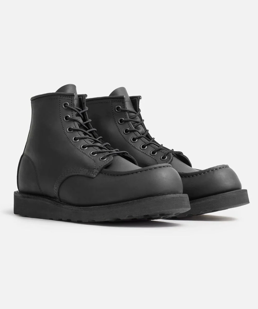 Red Wing Heritage 6-inch Classic Moc Toe Boots - Black Harness