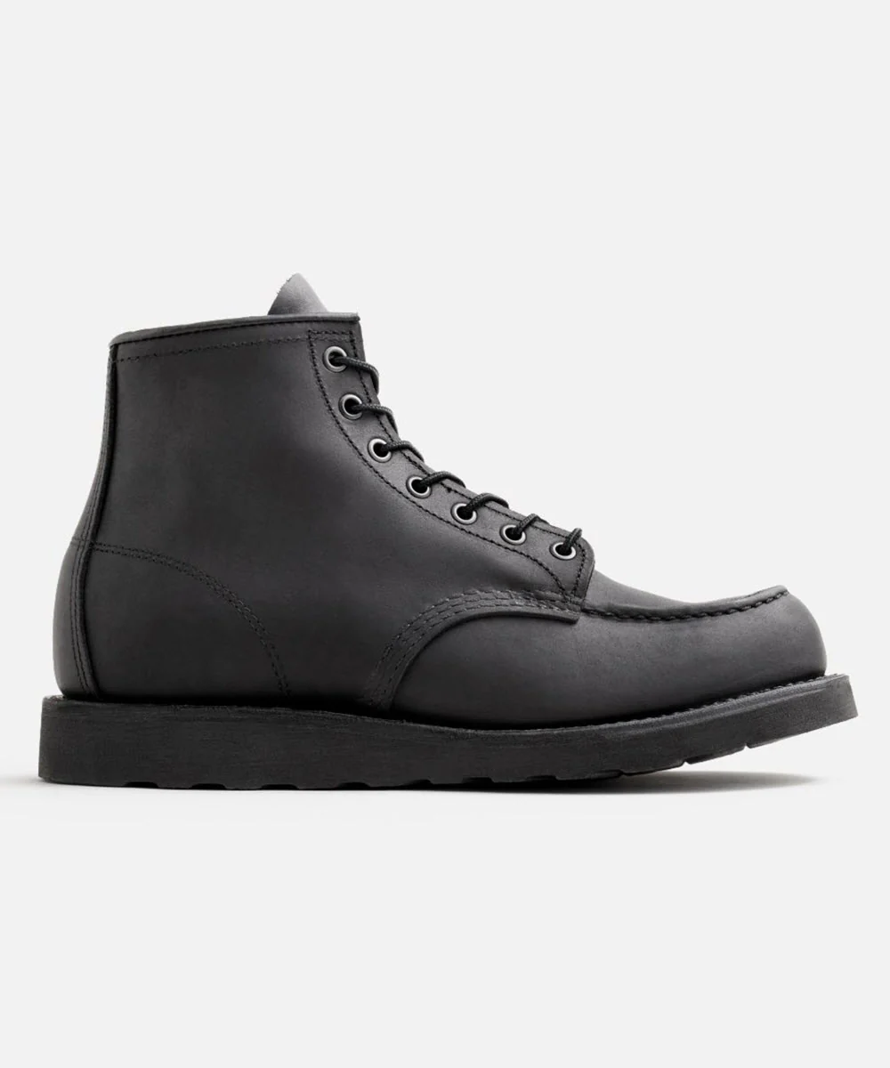 Red Wing Heritage 6-inch Classic Moc Toe Boots - Black Harness - Image 2