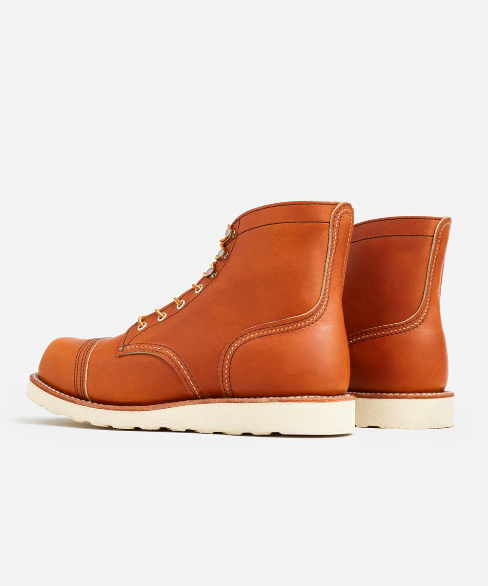 Red Wing Heritage Iron Ranger Traction Tred Work Boots - Oro Leather - Image 3
