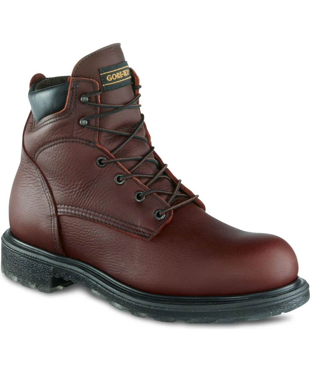 Red Wing Shoes Men’s 6-inch Waterproof Boots (604) - Nutmeg Ebbtide Leather