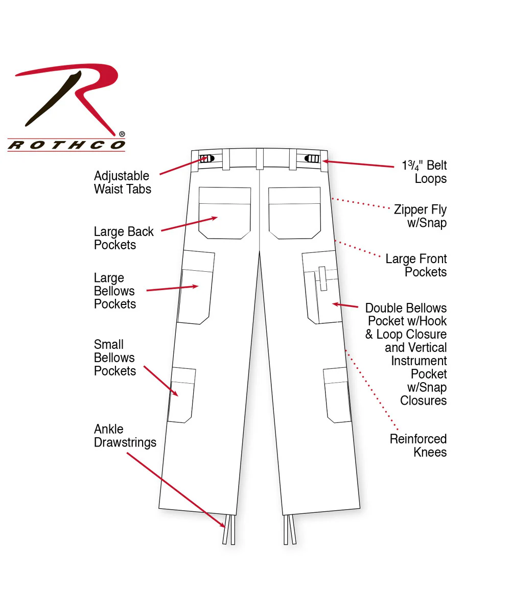 Rothco EMT Cargo Pants - Black - Image 3