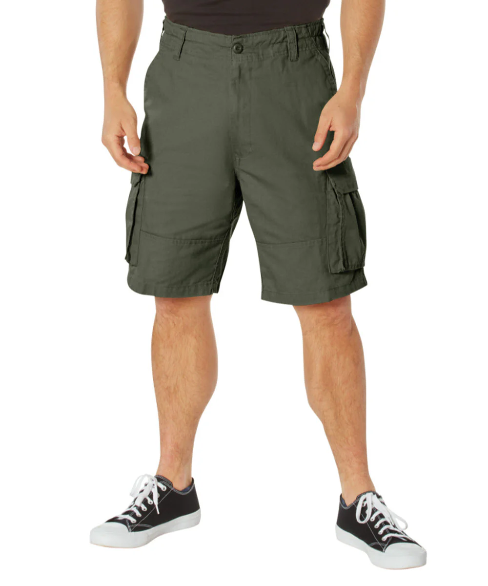 Rothco Men's Vintage Paratrooper Cargo Shorts - Olive Drab