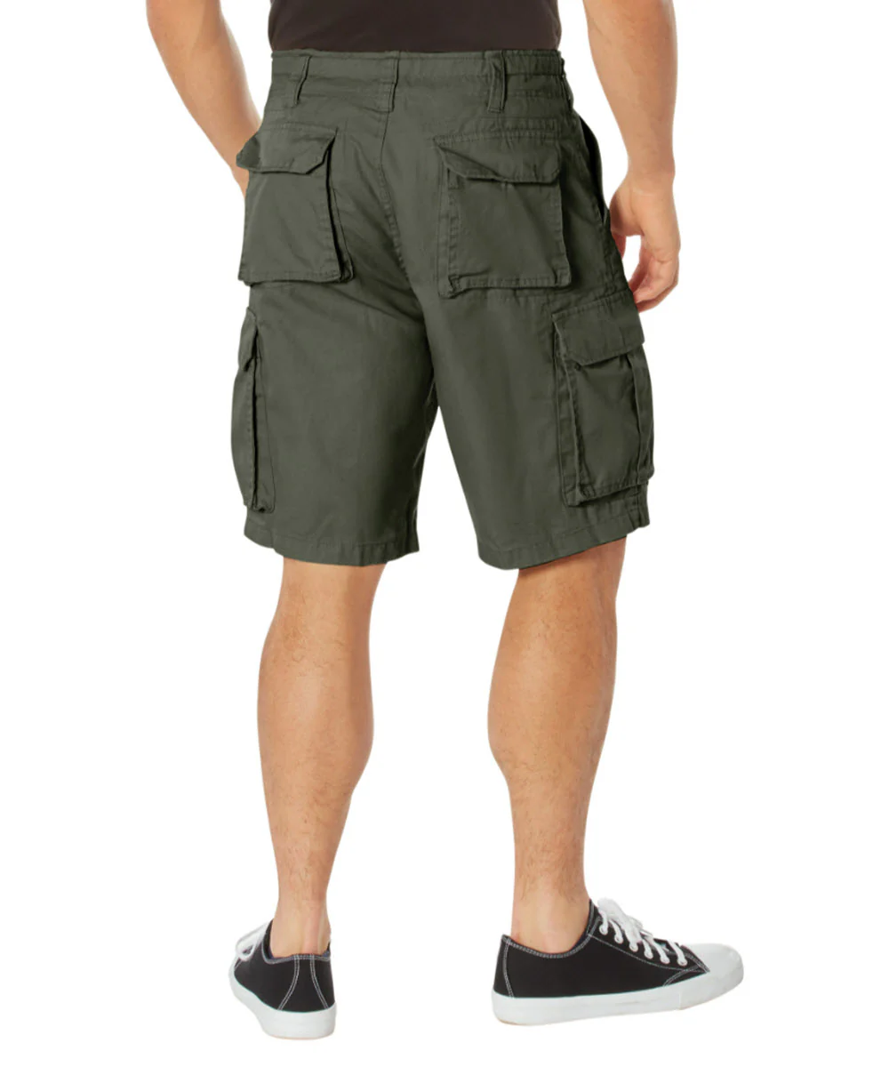 Rothco Men's Vintage Paratrooper Cargo Shorts - Olive Drab - Image 2