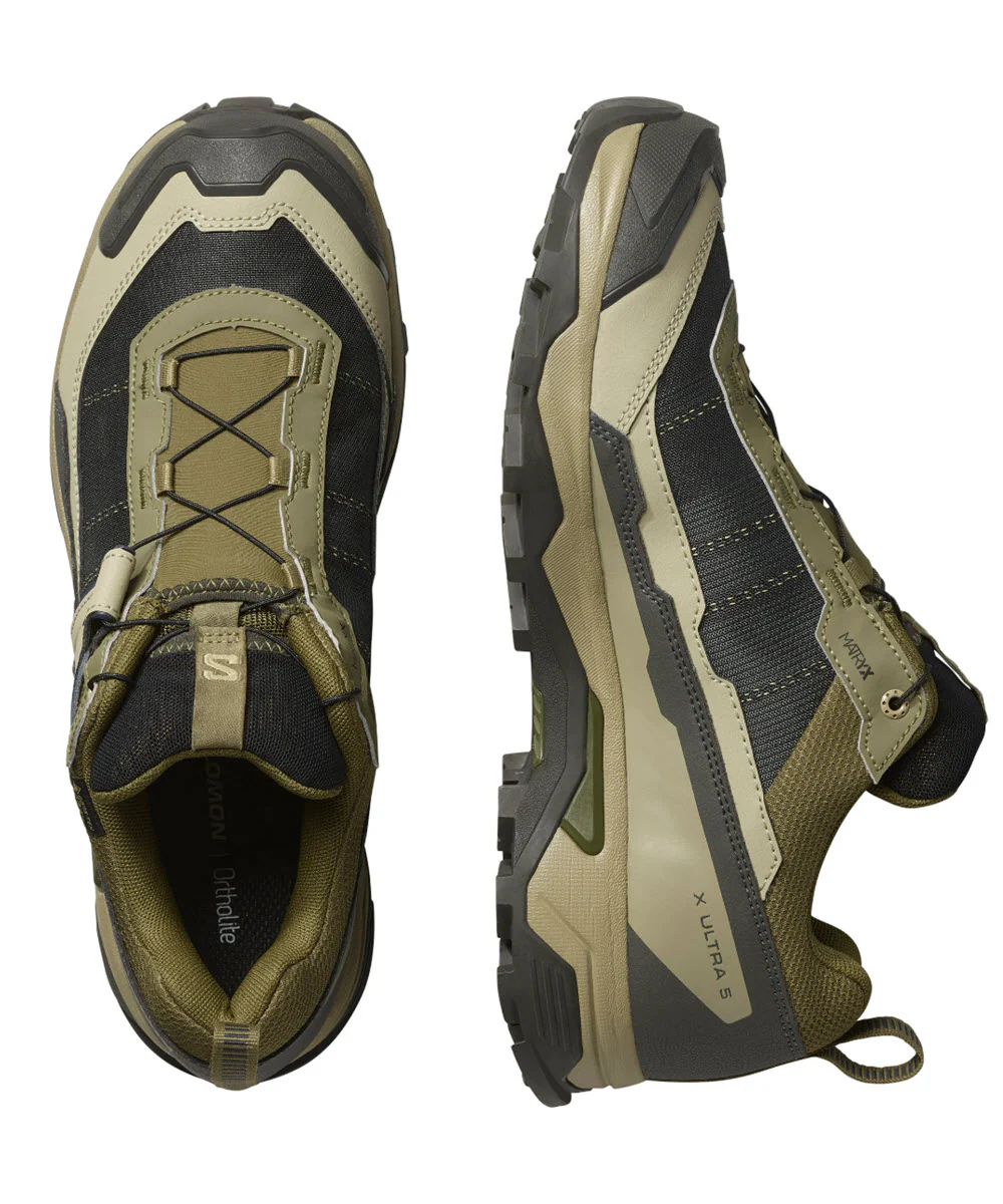 Salomon Men's X Ultra 5 Gore-tex Sneakers - Martini Olive/Gray Green/Blue Night - Image 3