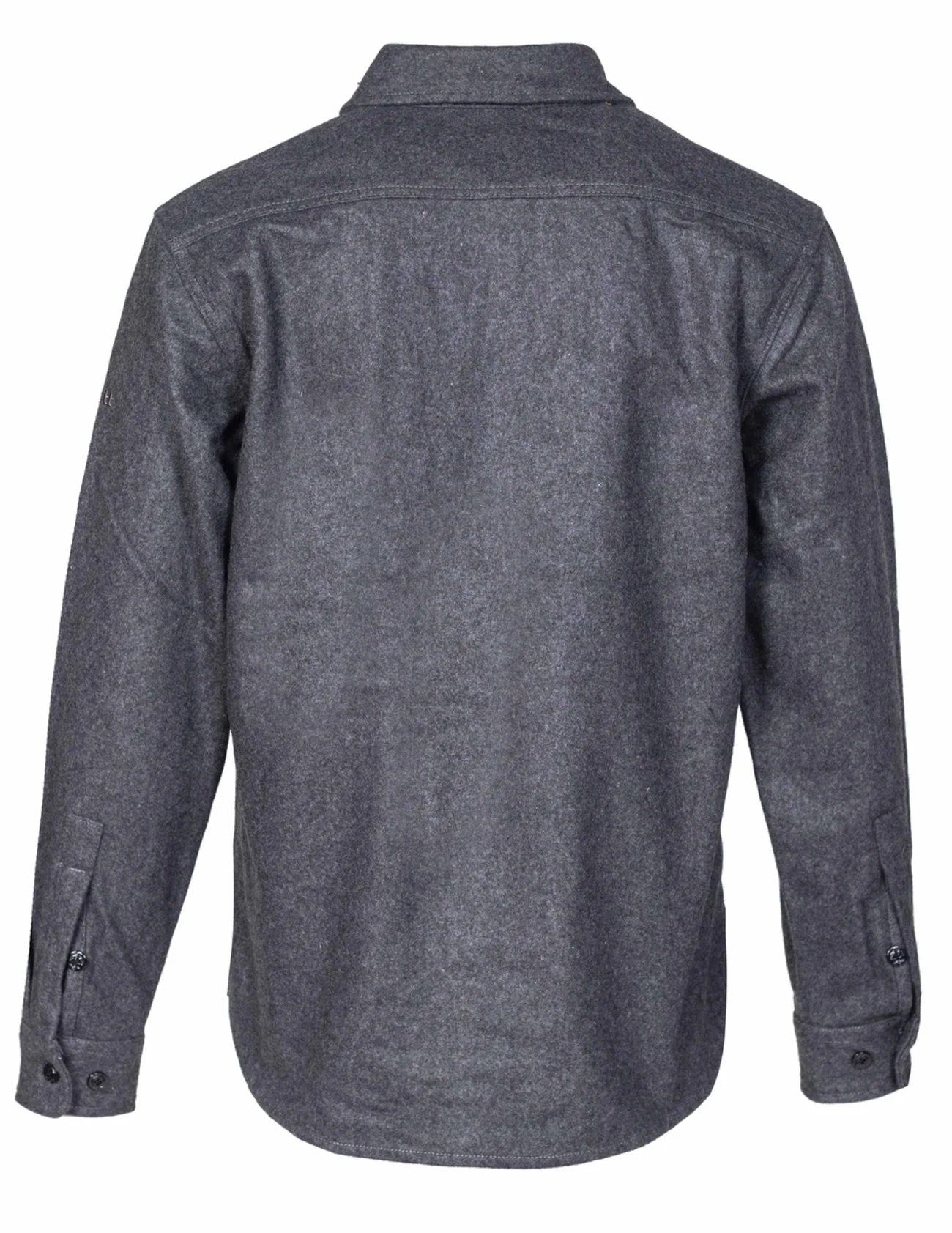 Schott NYC Men's CPO Wool Shirt - Charcoal Grey - Image 2