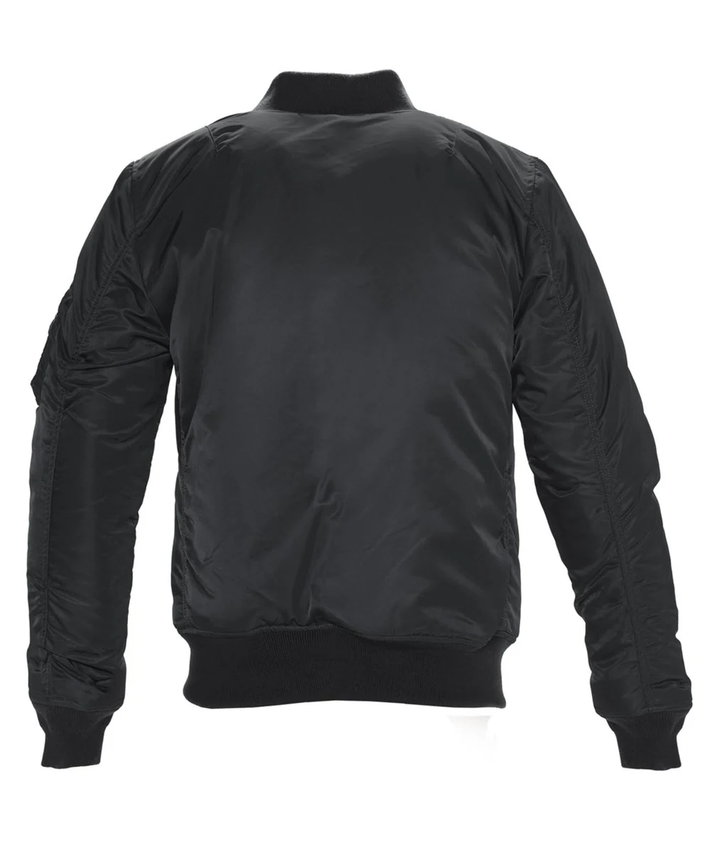 Schott NYC Men's Nylon Flight Jacket - Black - Image 2