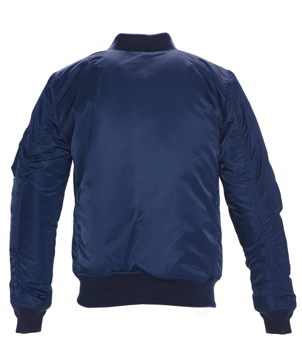 Schott NYC Men's Nylon Flight Jacket - Navy - Image 2