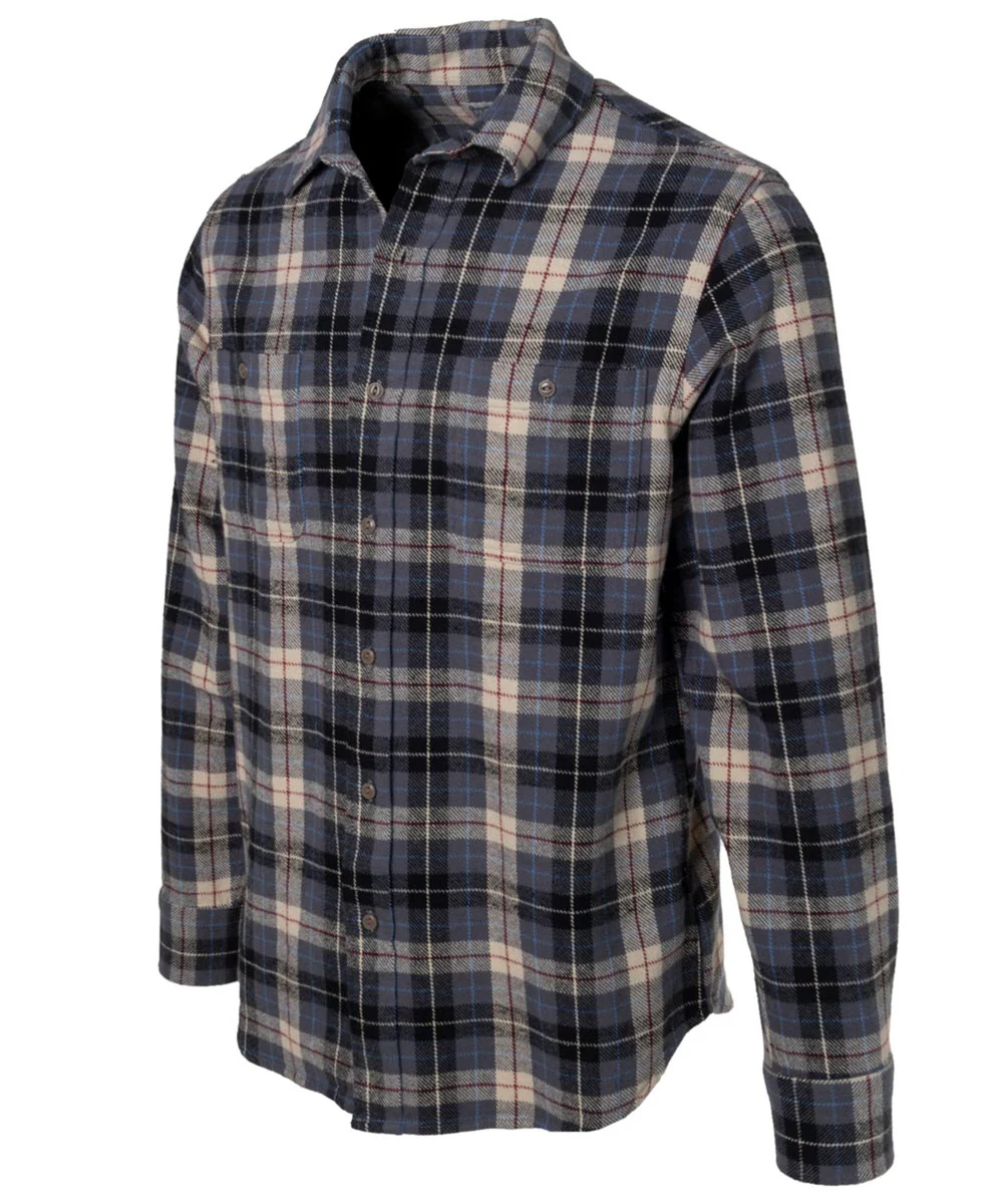 Schott NYC Men's Plaid Flannel Shirt - Grey - Image 2