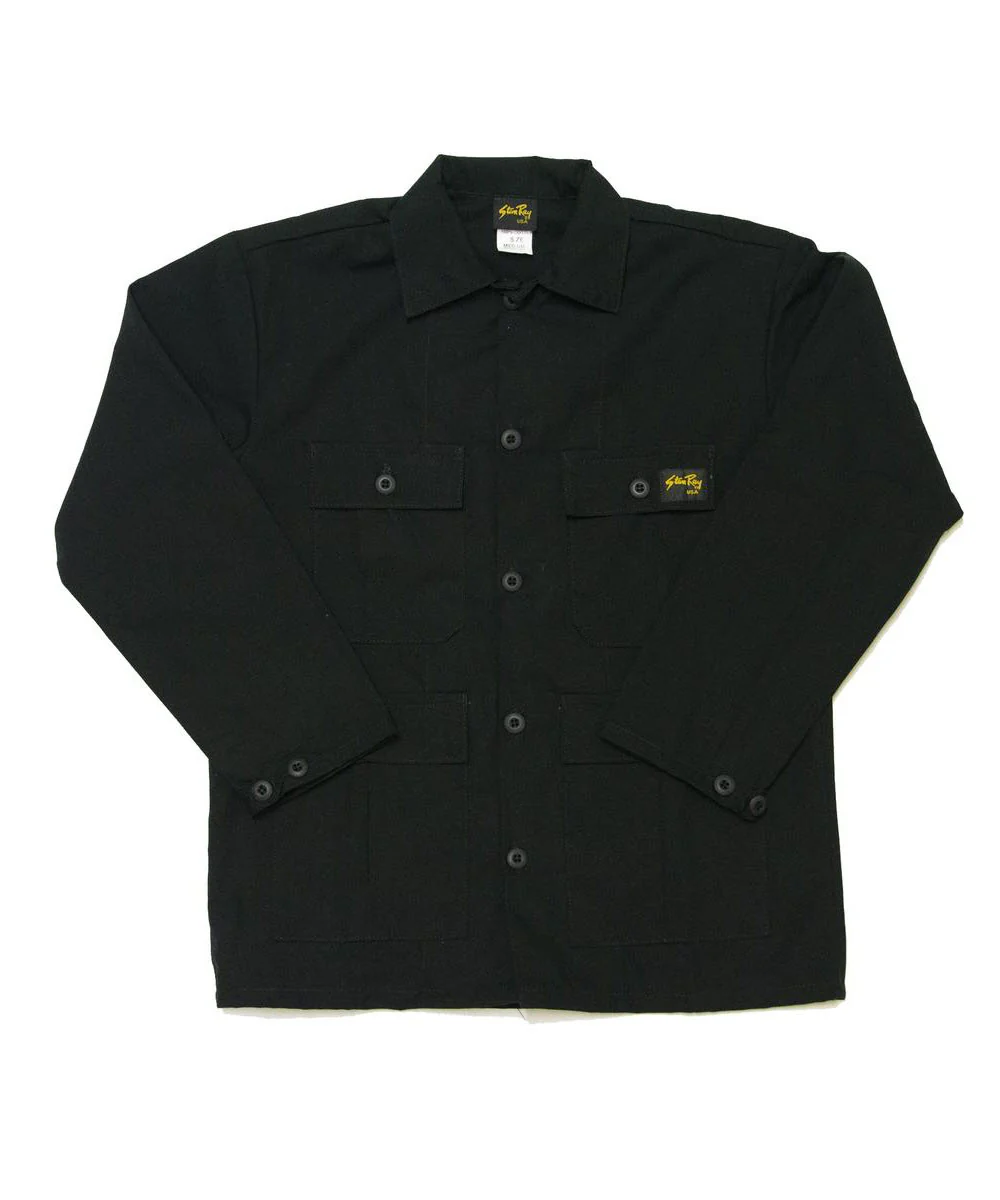 Stan Ray Men's Ripstop Shirt-Jacket - Black