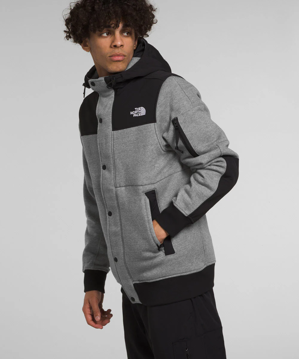 The North Face Men's Highrail Fleece Jacket - TNF Medium Grey Heather/TNF Black