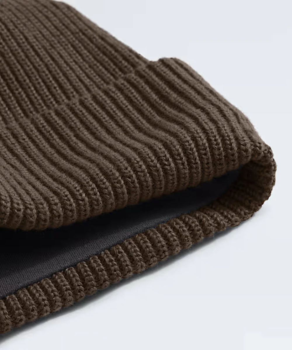 The North Face Salty Lined Beanie - Smokey Brown - Image 3