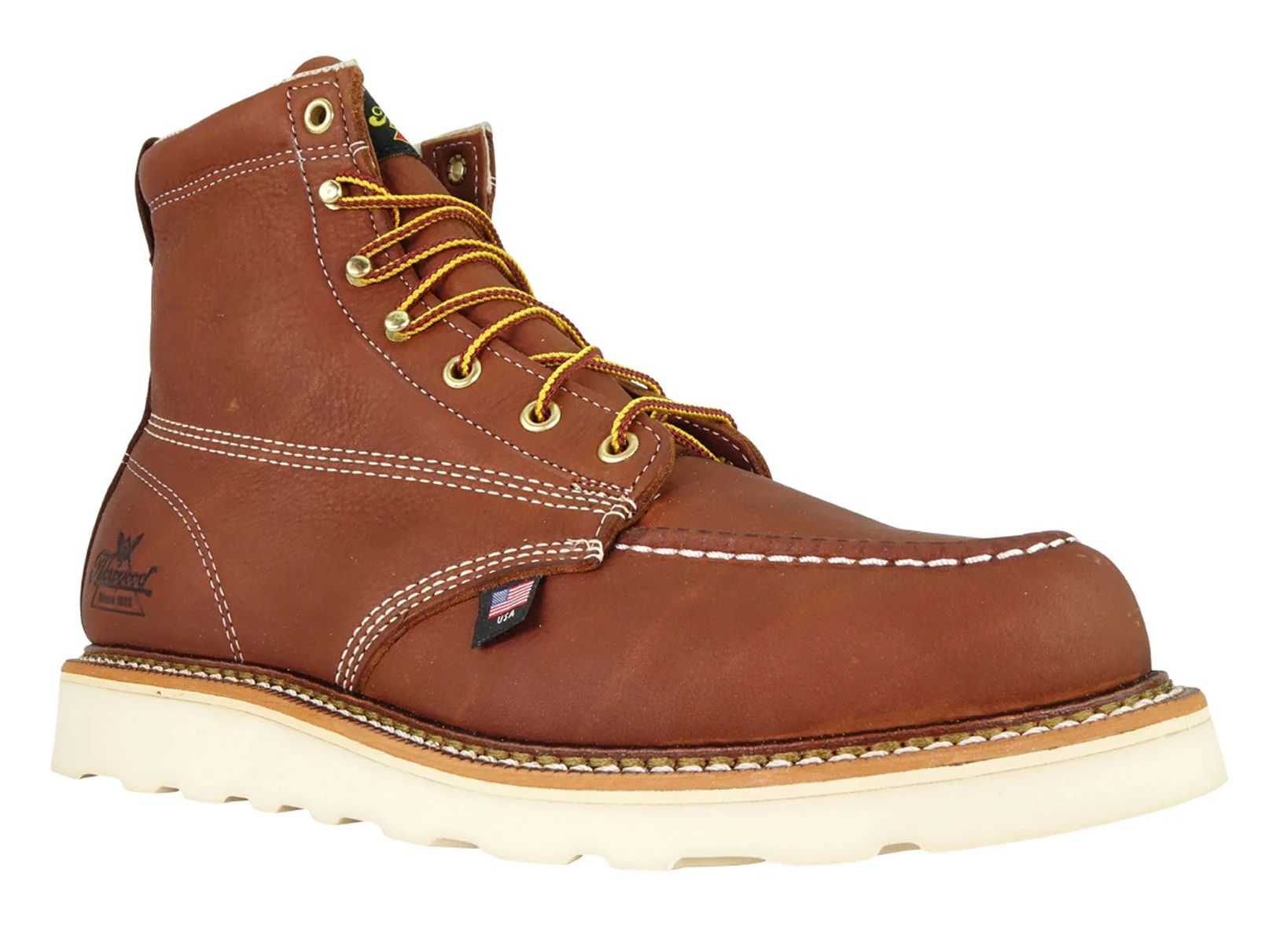 Thorogood American Heritage 6-inch Moc Toe Work Boots - Tobacco - Image 3