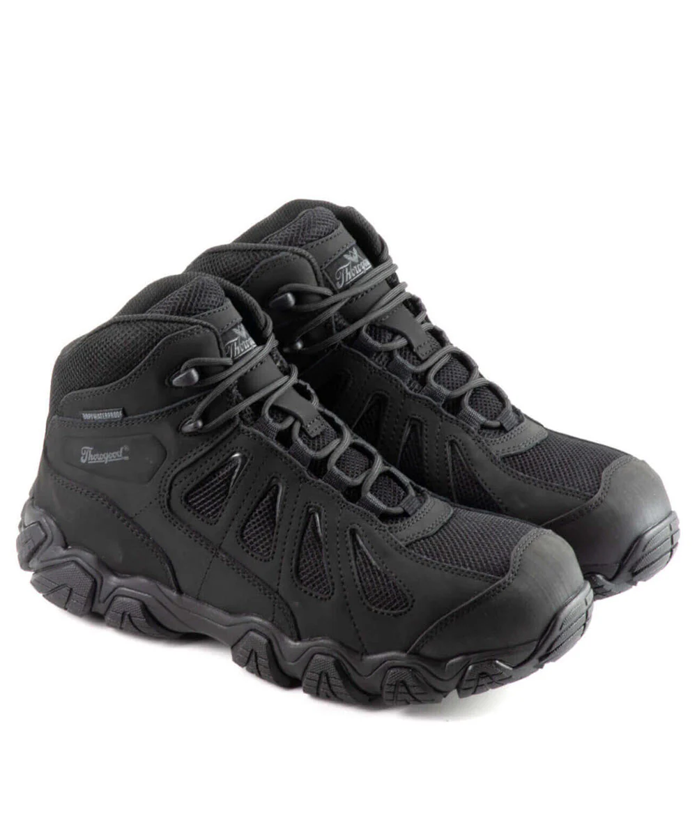 Thorogood Men's Crosstrex Waterproof Composite Toe Hiker - Black/Grey - Image 2