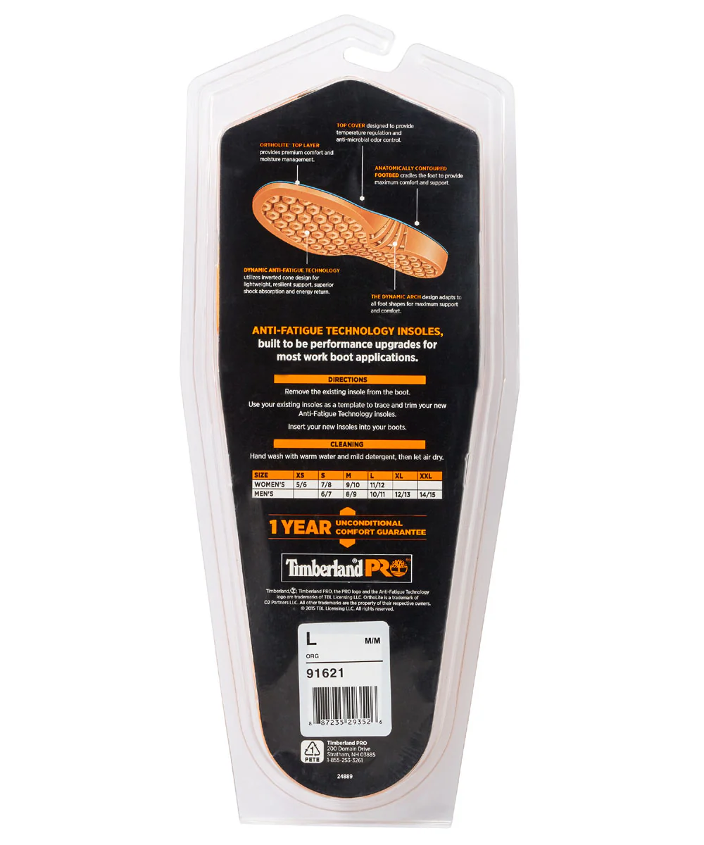 Timberland PRO Anti-Fatigue Technology Insole - Black/Orange - Image 3