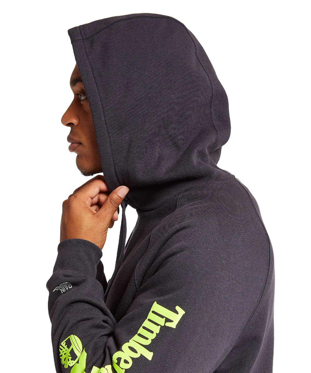 Timberland PRO Hood Honcho Sport Pullover Sweatshirt - Dark Navy/Yellow - Image 2