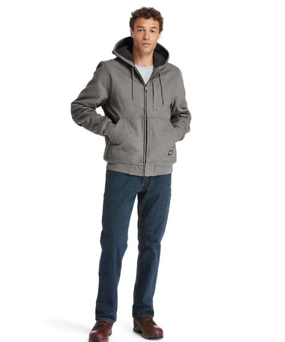 Timberland PRO Men's Gritman Lined Hooded Jacket - Pewter - Image 4